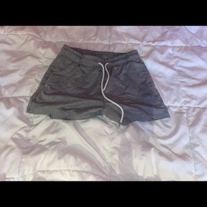 gray shorts, size medium